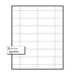 2-15/16" x 1-5/16" Large Polar™ Badge Paper Name Tag Inserts compatible with laser and inkjet printers