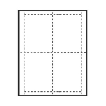 4 inch x 5-1/8 inch Vertical Paper Name Tag Inserts for at home printing