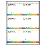 4" x 3" full bleed printing Paper Name Tag Inserts compatible with laser and inkjet printers