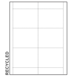 4" x 3" Recycled Paper Name Tag Inserts for at home printing