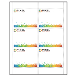 4" x 3" Paper Name Tag Inserts compatible with laser and inkjet printers