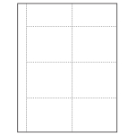4" x 3" blank Paper Name Tag Inserts with perforations