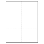 4-1/4" x 3" oversized blank Paper Name Tag Inserts