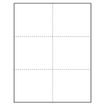 4-1/4" x 3-2/3" blank Paper Name Tag Inserts for at home printing