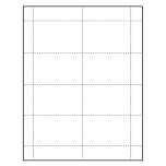 3-1/2" x 2-1/4" blank Paper ID badge Inserts