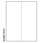 11inch x 4.25inch blank Paper Name Tents