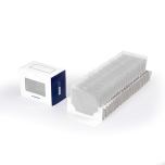Reusable and recyclable compact event badge organizer boxes can hold event badges and name tag holders up to 4"x3"