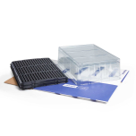 Includes a reusable box with handle for easy transportation