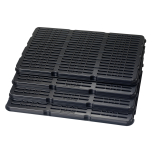 Reusable and recyclable name badge organizer can hold event badges up to 4-1/4" in width