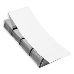 Each 4”x3” blank name badge contains a Monza R6 RFID chip. Single-sided 4"x3" RFID name tags can fit in badge holders 