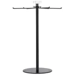 convertible tradeshow stand with six spokes that spin clockwise and counter-clockwise  