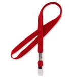 red lanyard with soft fabric
