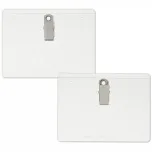 clear 4x3 name tag holder with clip