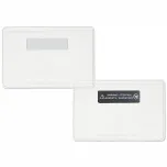 clear 3.5x2.25 name tag holder with magnet