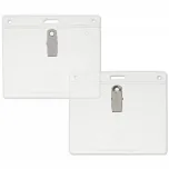 4"x3" name tag holder made with 38% thicker material and stronger edge welds