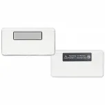3"x1.5" name tag holder made with 38% thicker material and stronger edge welds