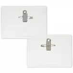 4-1/4 x 3 Quick Trim Badge Holder, Pin/Clip