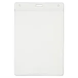 4.25x6 vertical name tag holder made with 38% thicker material and stronger edge welds