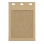 blank kraft paper badge holder
