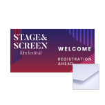 4in x 8in customizable ribbon stand sign