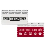 3 inch x 1-5/8 inch adhesive Customizable Badge Ribbon