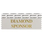 SDISPSIGO_01 diamond badge ribbon in silver
