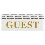4" x 1-5/8" GUEST Badge Ribbon