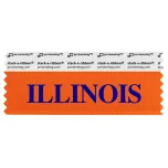 SILLIORBL_01 orange illinois badge ribbon