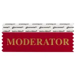 4" x 1-5/8" MODERATOR Badge Ribbon