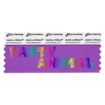 SPAANVIPR_01 violet party animal badge ribbon