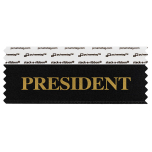 4" x 1-5/8" PRESIDENT Badge Ribbon