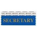 SSECRBLGO Blue badge ribbon with Secretary in gold lettering