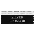 4" x 1-5/8" SILVER SPONSOR Badge Ribbon