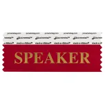 4" x 1-5/8" SPEAKER Badge Ribbon