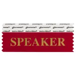 4" x 1-5/8" SPEAKER Badge Ribbon