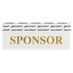 4" x 1-5/8" SPONSOR Badge Ribbon