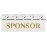 4" x 1-5/8" SPONSOR Badge Ribbon