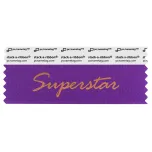 SSUPEVIBR violet badge ribbon with superstar in bronze lettering