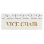 SVICHWHGO white badge ribbon with vice chair in gold lettering