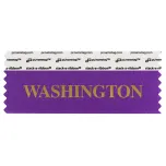 SWASHVIGO violet badge ribbon with Washington in gold lettering