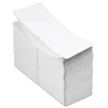 blank two sided 4x6 event badge paper with white borders on both sides of badge