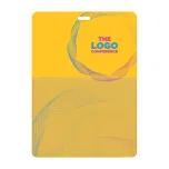 4.25 inch x 6 inch event badge with pocket for a name tag