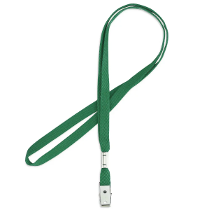 blank green lanyard