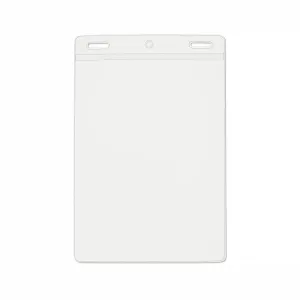 4-1/4" x 6" Non Glare Vertical Vinyl Name Tag Holder, Slot