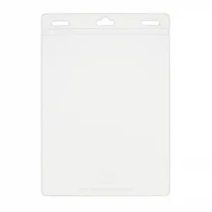 4-1/4" x 6" Vertical EZ Stuff® Vinyl Name Tag Holder, Double Slotted