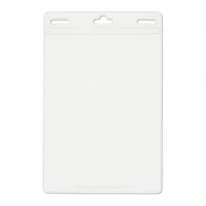 3-5/8" x 5-1/2" Vertical EZ Stuff® Vinyl Name Tag Holder, Double Slotted