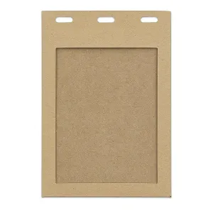 blank kraft paper badge holder