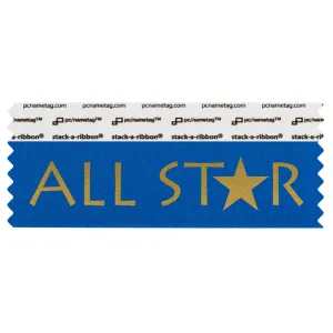 SALSTBLGO_01 Blue All Star badge ribbon
