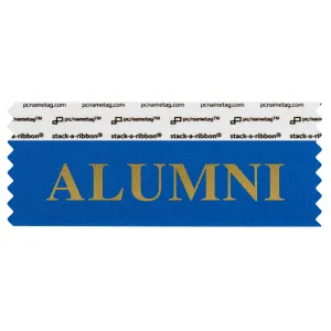 4" x 1-5/8" ALUMNI Badge Ribbon
