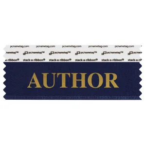 SAUTHNAGO_01 navy author badge ribbon